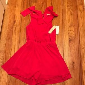 Gianni Bini hot pink romper